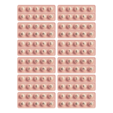 10 Frame Fidgets (Set of 12)