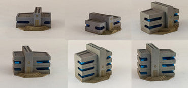 6mm Ultra Modern / Future City Buildings (6) - 285CSS052 (Online Order Only)