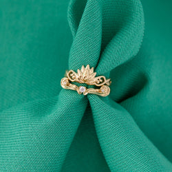 Disney X RockLove DISNEY ALADDIN Jasmine Lotus Stacker Rings (ONLINE ORDER ONLY)