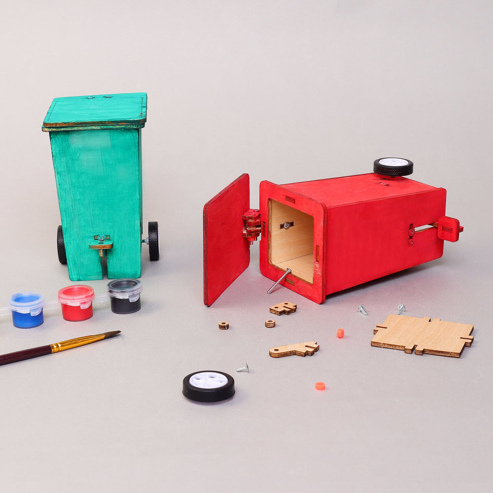 Build & Paint Mini Trash Cans (Set of 2) – Fun Desk Décor & Craft Project (ONLINE ORDER ONLY)
