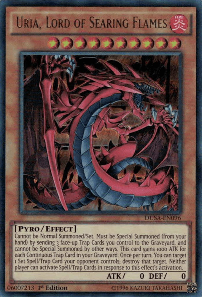 Uria, Lord of Searing Flames [DUSA-EN096] Ultra Rare (ONLINE ORDER ONLY)