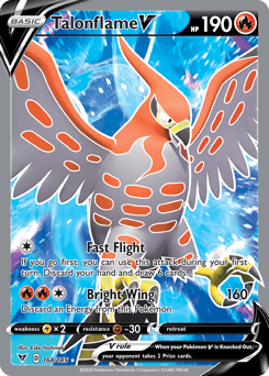 Talonflame V (168/185) [Sword & Shield: Vivid Voltage] (Online Only)