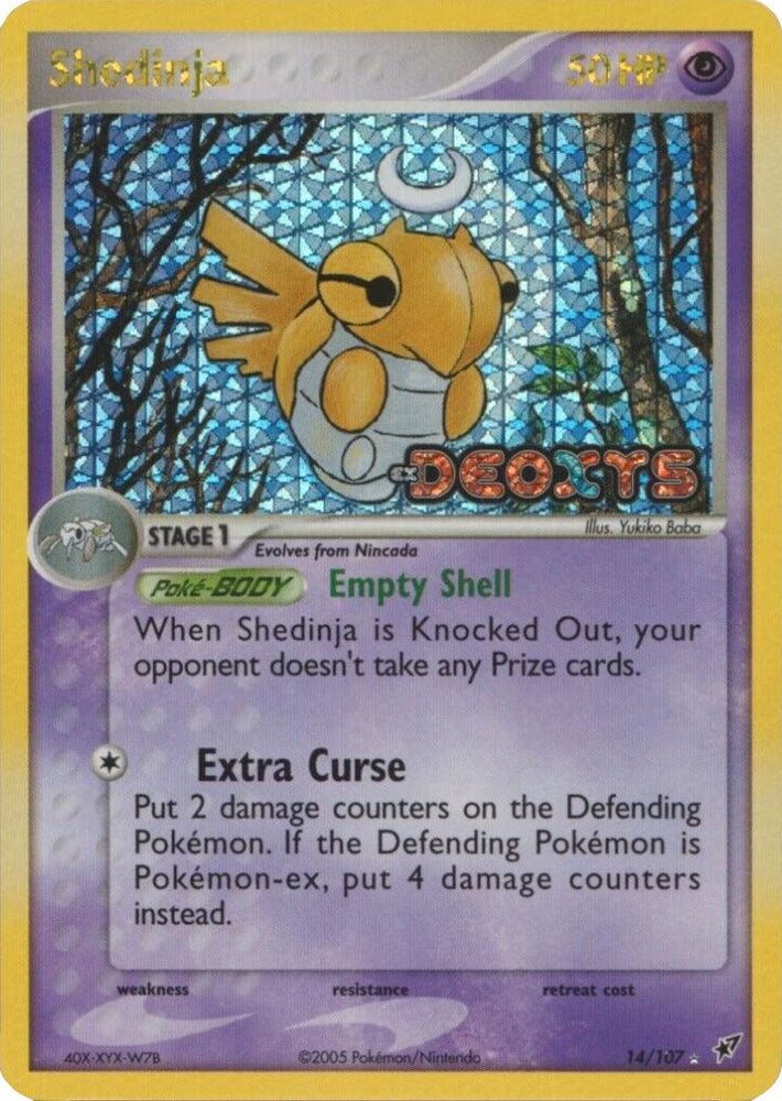 Shedinja (14/107) (Stamped) [EX: Deoxys] (Online Only)