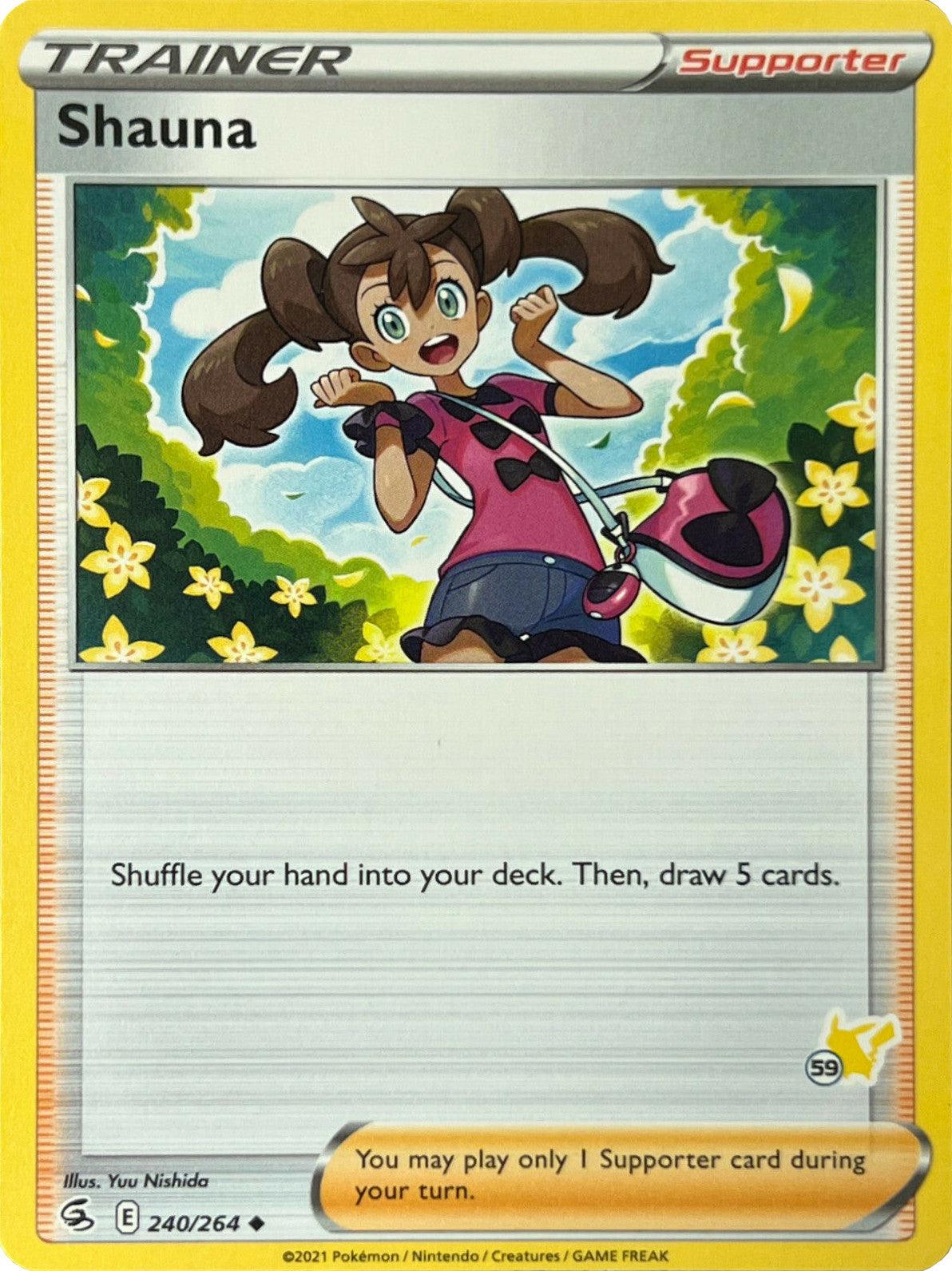 Shauna (240/264) (Pikachu Stamp #59) [Battle Academy 2022] (Online Only)