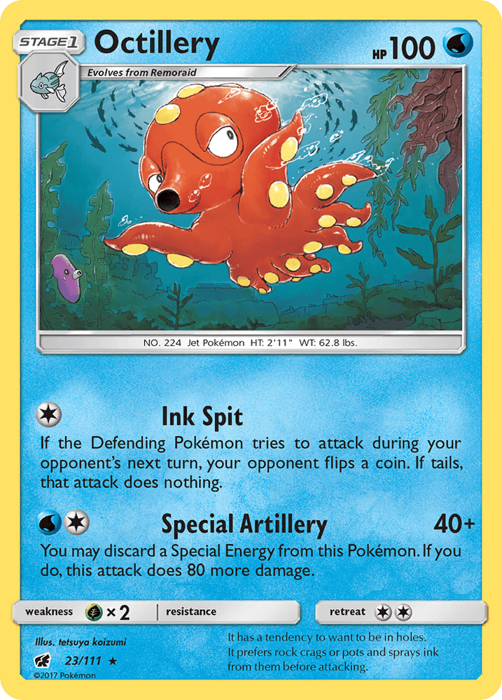 Octillery (23/111) [Sun & Moon: Crimson Invasion] (Online Only)