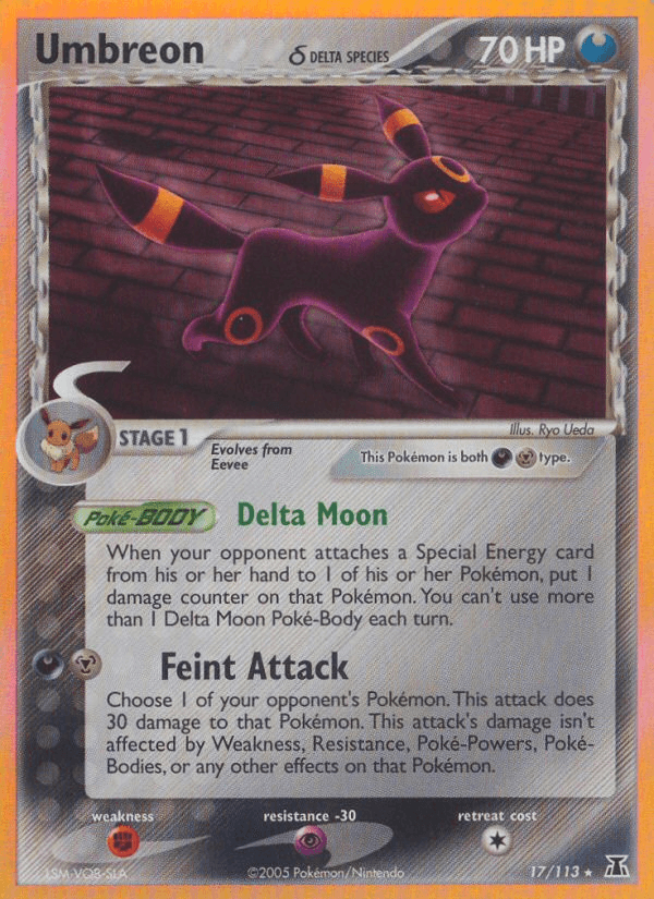 Umbreon (17/113) (Delta Species) [EX: Delta Species] (Online Only)