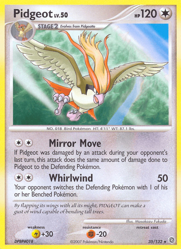 Pidgeot (35/132) [Diamond & Pearl: Secret Wonders] (Online Only)