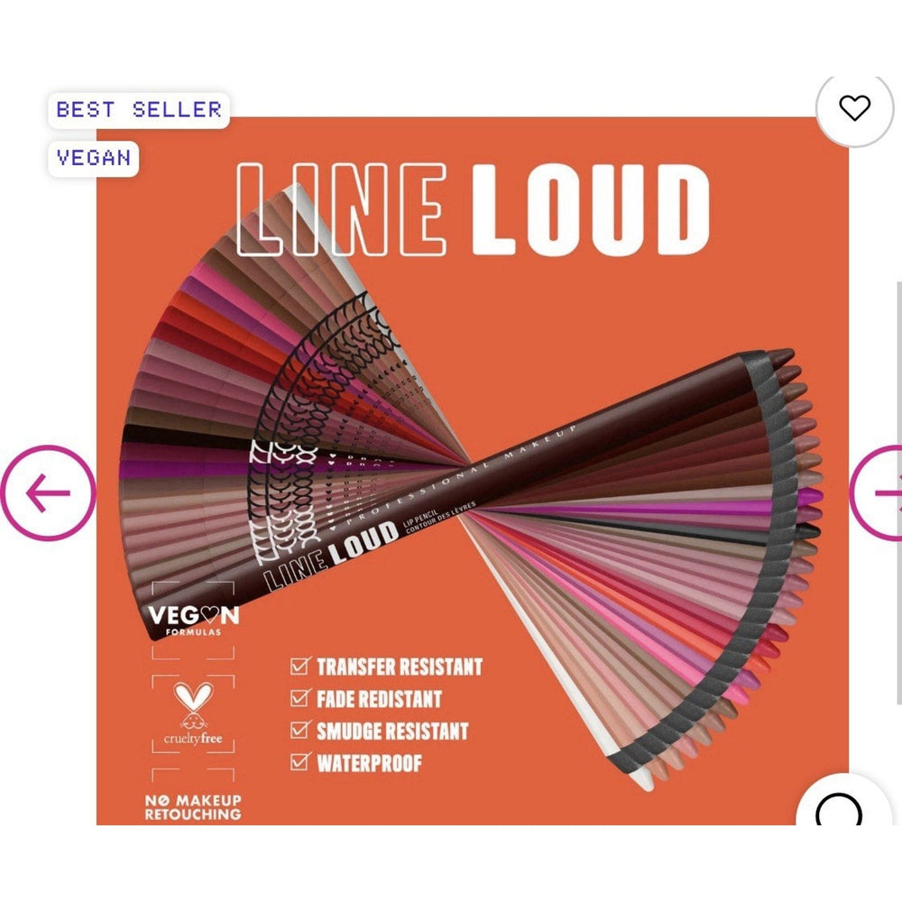 Set Of 25 NYX LINE LOUD VEGAN LONGWEAR LIP LINER Fierce Flirt (ONLINE ORDER ONLY)