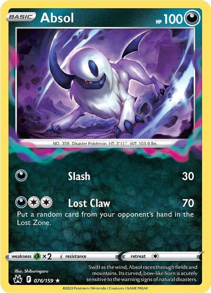 Absol (076/159) [Sword & Shield: Crown Zenith] (Online Only)