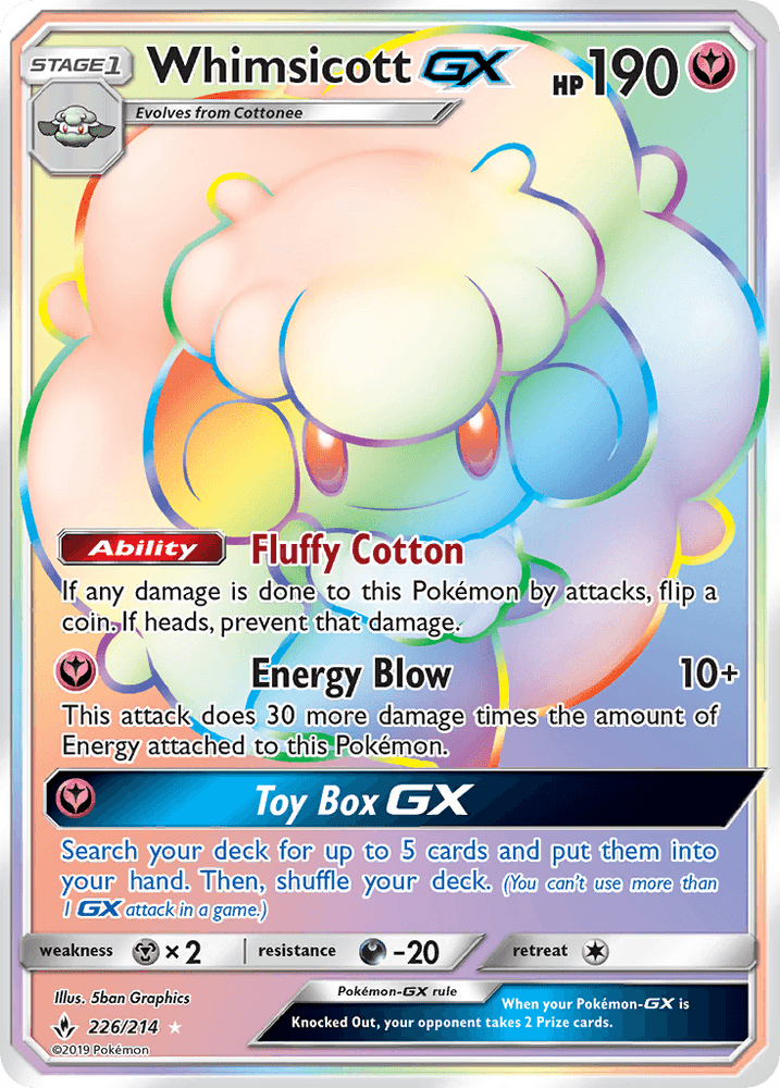 Whimsicott GX (226/214) [Sun & Moon: Unbroken Bonds] (Online Only)