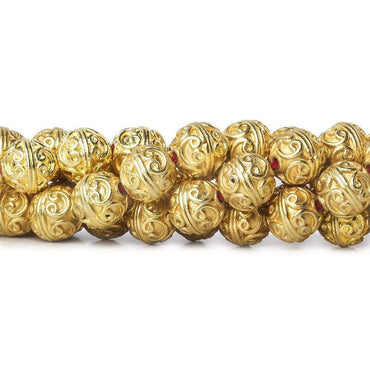 10mm 22kt Gold Plated Copper Bead Round Simple Circle 8 inch 20 pieces (ONLINE ORDER ONLY)