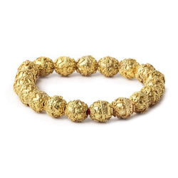 10mm 22kt Gold Plated Copper Bead Roval Victorian Swag 8 inch 18 pieces (ONLINE ORDER ONLY)