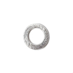 10mm .925 Silver brushed Jump Ring Set of 10 pieces (ONLINE ORDER ONLY)