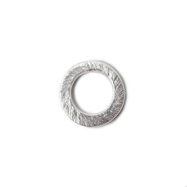 10mm .925 Silver brushed Jump Ring Set of 10 pieces (ONLINE ORDER ONLY)