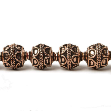 10mm Antiqued Copper Beads Roval Simple Arch 8 inch 18 pcs (ONLINE ORDER ONLY)