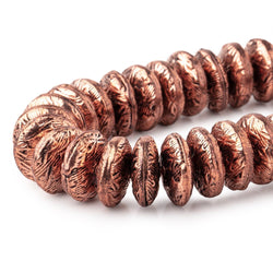 10mm Antiqued Copper Disc Beads 8 inch 48 pieces (ONLINE ORDER ONLY)