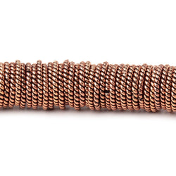 10mm Antiqued Copper Twisted Jumpring 8 inch 176 pieces (ONLINE ORDER ONLY)