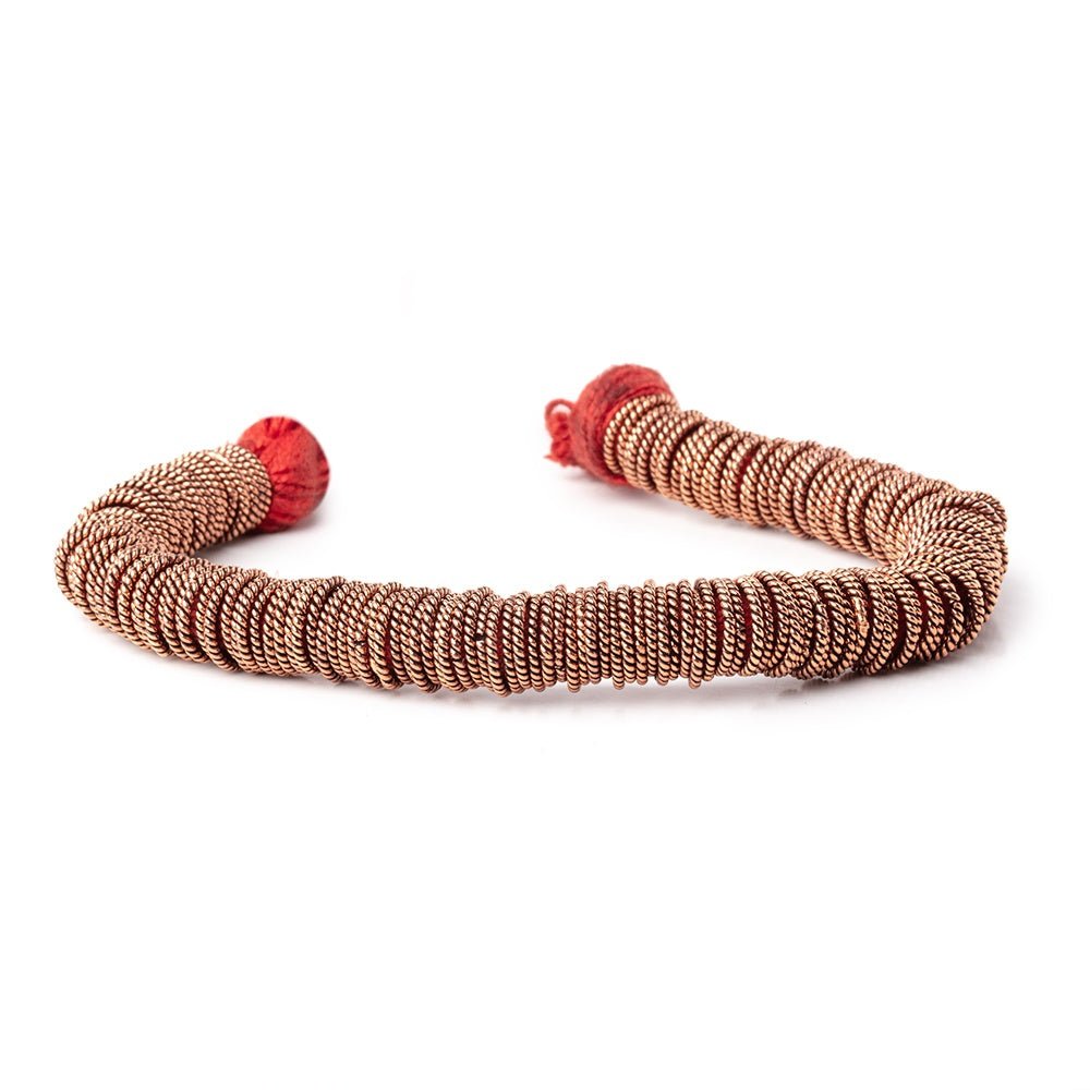 10mm Antiqued Copper Twisted Jumpring 8 inch 176 pieces (ONLINE ORDER ONLY)