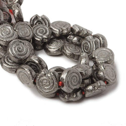 10mm Black Gold plated Copper brushed Spiral Beads 8 inch 21 pieces (ONLINE ORDER ONLY)