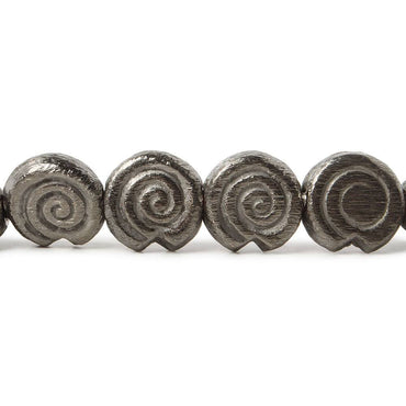 10mm Black Gold plated Copper brushed Spiral Beads 8 inch 21 pieces (ONLINE ORDER ONLY)