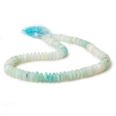 10mm Blue Peruvian Opal German Faceted Rondelle Beads 15 inch 108 beads AA (ONLINE ORDER ONLY)