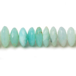 10mm Blue Peruvian Opal German Faceted Rondelle Beads 15 inch 108 beads AA (ONLINE ORDER ONLY)