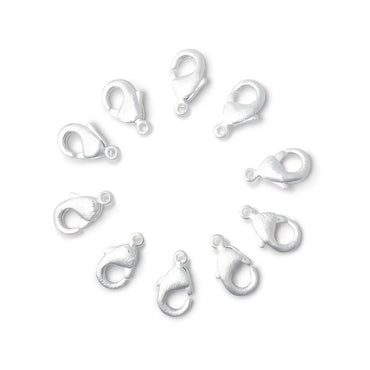 10mm Brushed Lobster Clasp Set of 10 Pieces (ONLINE ORDER ONLY)