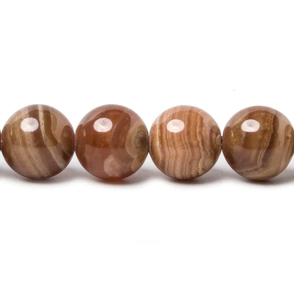 10mm Chocolate Brown Rhodochrosite plain round beads 15.5 inch 40 pieces (ONLINE ORDER ONLY)