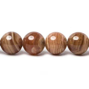 10mm Chocolate Brown Rhodochrosite plain round beads 15.5 inch 40 pieces (ONLINE ORDER ONLY)