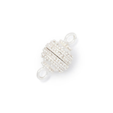 10mm Concentric Miligrain Design Magnetic Clasp 1 piece (ONLINE ORDER ONLY)