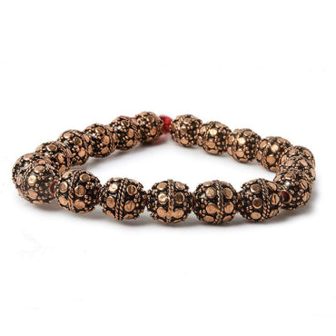 10mm Copper Bead Bead Round Dots 8 inch 18 pcs (ONLINE ORDER ONLY)