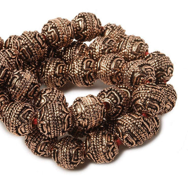 10mm Copper Bead Bead Round Four Leaf tip 8 inch 18 pcs (ONLINE ORDER ONLY)