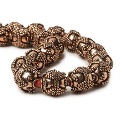 10mm Copper Bead Bead Round Miligrain Triangle 8 inch 18 pcs (ONLINE ORDER ONLY)