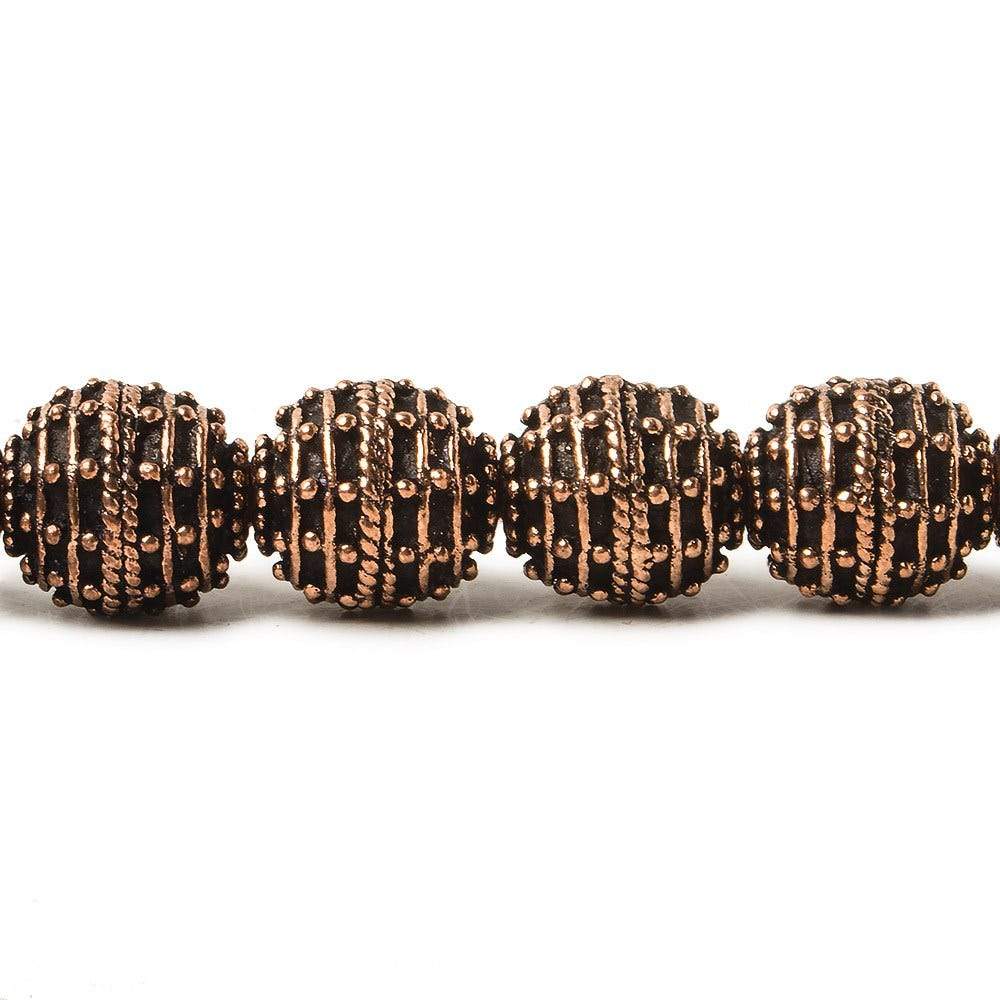 10mm Copper Bead Bead Roval Beehive 8 inch 18 pcs (ONLINE ORDER ONLY)