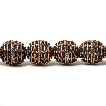 10mm Copper Bead Bead Roval Beehive 8 inch 18 pcs (ONLINE ORDER ONLY)