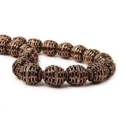 10mm Copper Bead Bead Roval Beehive 8 inch 18 pcs (ONLINE ORDER ONLY)