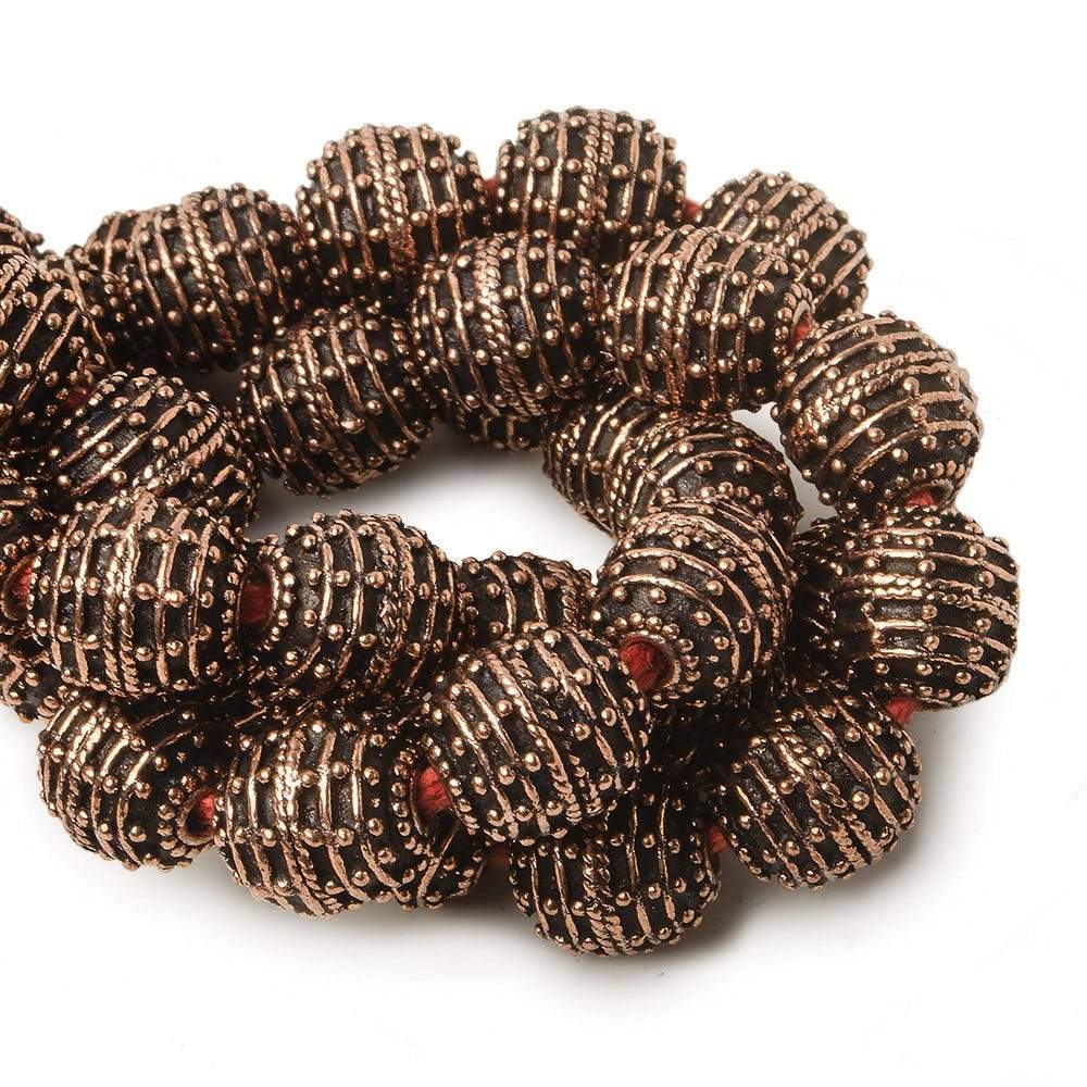 10mm Copper Bead Bead Roval Beehive 8 inch 18 pcs (ONLINE ORDER ONLY)