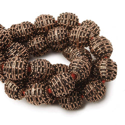 10mm Copper Bead Bead Roval Beehive 8 inch 18 pcs (ONLINE ORDER ONLY)