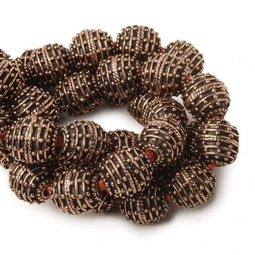 10mm Copper Bead Bead Roval Beehive 8 inch 18 pcs (ONLINE ORDER ONLY)