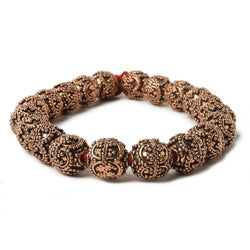 10mm Copper Bead Bead Roval Edwardian 8 inch 18 pcs (ONLINE ORDER ONLY)