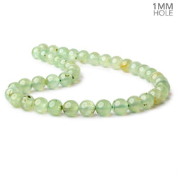 10mm Dendritic Prehnite plain round large hole beads 15.5 inch 41 pieces A (ONLINE ORDER ONLY)