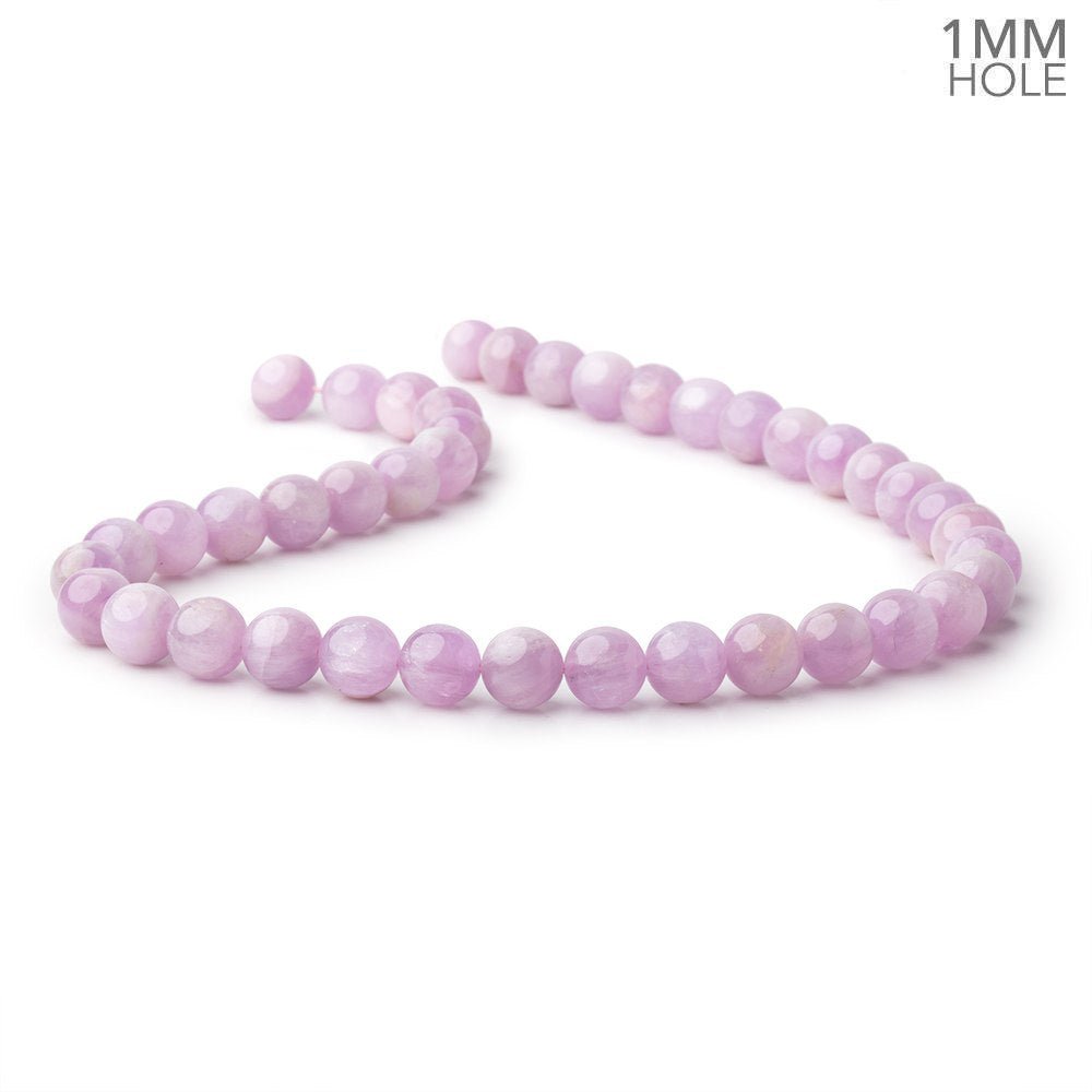 10mm Kunzite Plain Round Beads 16 inch 40 pieces 1mm hole (ONLINE ORDER ONLY)