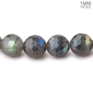 10mm Labradorite Faceted Round Beads 15 inch 39 pieces 1mm Large Hole (ONLINE ORDER ONLY)