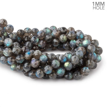 10mm Labradorite Faceted Round Beads 15 inch 39 pieces 1mm Large Hole (ONLINE ORDER ONLY)