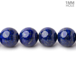 10mm Lapis Lazuli Plain Round Beads 16 inch 40 pieces 1mm Hole (ONLINE ORDER ONLY)
