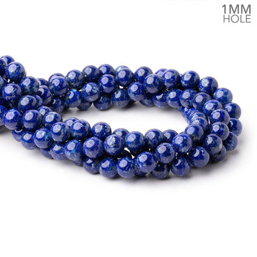 10mm Lapis Lazuli Plain Rounds 16 inch 40 Beads 1mm Hole (ONLINE ORDER ONLY)