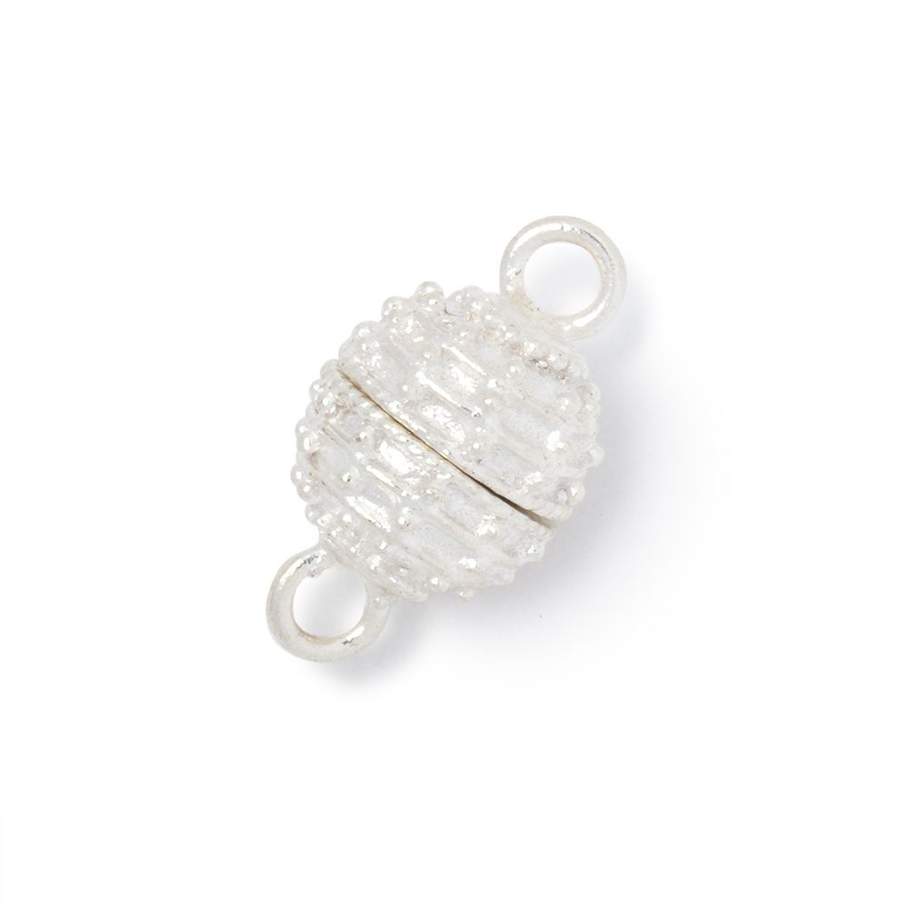 10mm Miligrain Beehive Design Magnetic Clasp 1 piece (ONLINE ORDER ONLY)