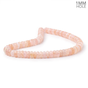 10mm Morganite Plain Rondelle Beads 16 inch 75 pieces AA 1mm hole (ONLINE ORDER ONLY)