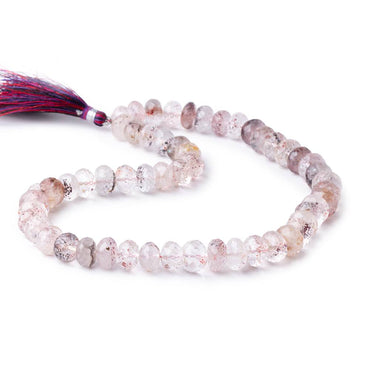 10mm Moss Amethyst Faceted Rondelle Beads 15 inch 55 pieces (ONLINE ORDER ONLY)