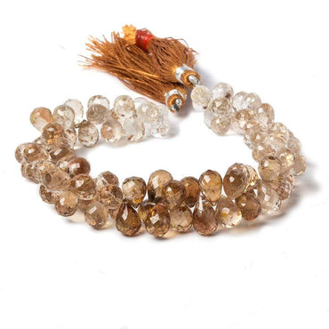 10mm Multi Color Topaz Faceted Tear Drop Beads AAA Grade 8 inch 82 beads (ONLINE ORDER ONLY)
